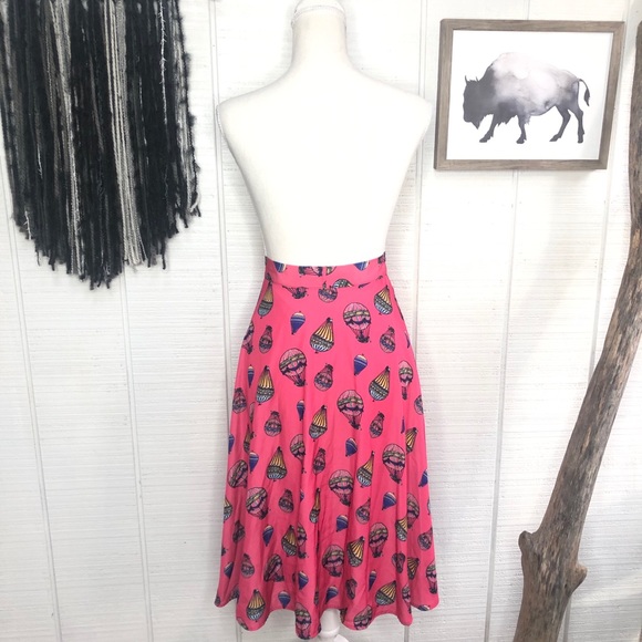 ModCloth hot air balloon vibrant pink circle skirt - Picture 9 of 16
